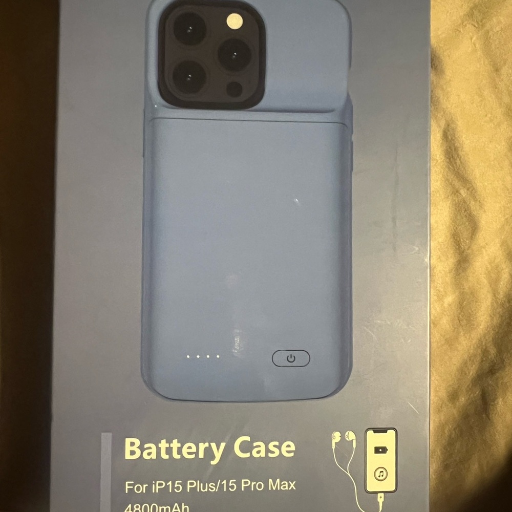 Battery Case for iP15 Plus/15 Pro Max - Blue